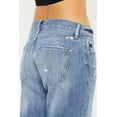 thumbnail image 6 of Kancan Mid Rise Distressed Straight Jeans, 6 of 6