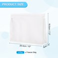 thumbnail image 2 of Uxcell 10"x2"x7.3" Reusable Freezer Bag, 3 Pcs Leakproof Zip Food Storage Stand Up Bags Fridge Snack Vegetable Fruit Ice Container for Long-Lasting Freshness, Transparent, 2 of 7