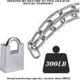 thumbnail image 3 of 1 pcs Bike Chain Lock, Security Chain Lock, Premium Case-Hardened Safety Chain Bicycle Chain Lock for Bike Motorcycle Generator Gate Outdoor Furniture, Cannot Be Cut with Bolt Cutters & Hand Tool, 3 of 7