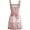 Pink, variant on Yvsxxv Floral Canvas Chef Cooking Apron with Pockets, Adjustable Gardening Kitchen Apron, 27.56x27.17inch