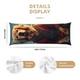 thumbnail image 3 of Zufioo Meditating Golden Retriever Print 20x54 Inch Long Body Pillowcase, without Pillow Core, Pillow Case with Hidden Zipper, Ideal Gift for Home Furnishings, 3 of 7
