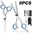 thumbnail image 3 of 10PCS Professional Hair Cutting Kit  Hairdressing Scissors Kit with Stainless Steel Thinning Scissors  Comb  Cape and Clips  Hair Cutting Shears Set for Baber  Salon and Home, 3 of 10