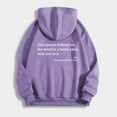 thumbnail image 2 of Womens Fall Hoodies Dear Person Behind Me Letter Print Long Sleeve Hooded Sweatshirts Casual Fashion Pullover Tops, 2 of 6