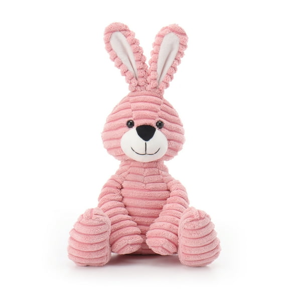 Apricot Lamb Pink Corduroy Bunny Plush Toy for Kids 9 Inches