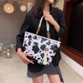 thumbnail image 3 of Bolsa de hombro de piel sintética con estampado de Animal para Ehuebsd mujer bolsa de hombro con estampado Retro informal de gran capacidad para compras, 3 of 9