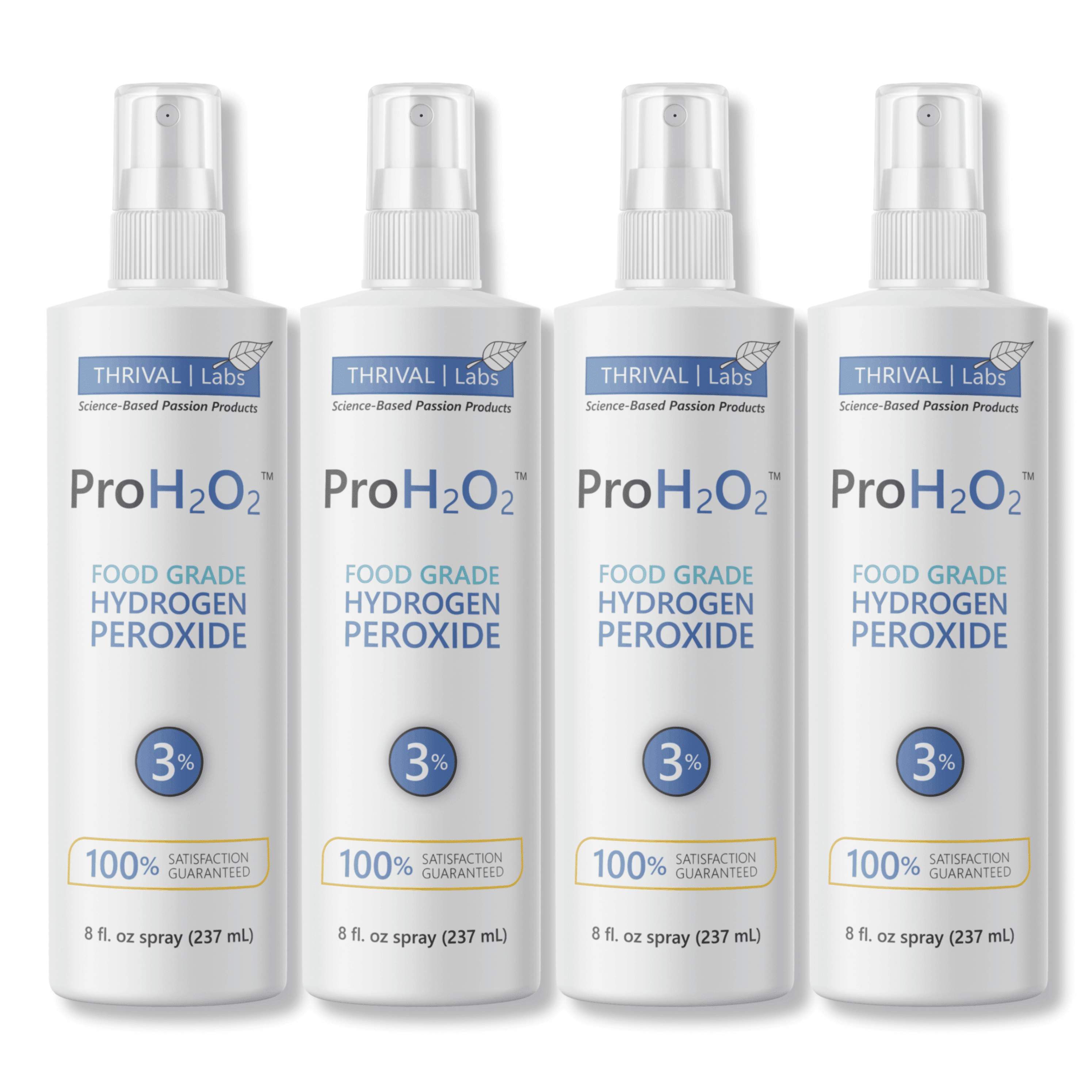 ProH2O2 Food Grade Hydrogen Peroxide 3% - 8oz Spray Bottle By Thrival Labs, First Aid & Natural Cleaner 2 thumbnail image