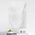 thumbnail image 1 of Volleyball Tapestry, Continuing Motifs of Athlete Aiming to Hit the Ball Monochrome Details, Fabric Wall Hanging Decor for Bedroom Living Room Dorm, 5 Sizes, Charcoal Grey White, by Ambesonne, 1 of 1