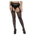 thumbnail image 1 of Wweixi Bas Résille Chaussettes Bas Taille Haute Extensible Cuisse Lingerie Collants Vêtements pour Femmes Mode Collants pour Femmes 1112 Taille Unique, 1 of 3