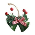 thumbnail image 2 of Adornos de campana de Navidad, decoración colgante de Navidad, colgantes de campanas de de Navidad, campana de puerta de Metal, corona para , Verde, 2 of 8