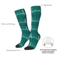 thumbnail image 4 of Susaid ECG Wave Print Thermal Winter Socks for Men and Women, Warm Crew Hiking Socks, for Boots and Outdoor Activities, 4 of 6