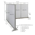 thumbnail image 2 of GOF L-shaped Freestanding Partition 96”D x 102”W x 72”H, Office Room Divider, Privacy Screen, Workstation Cubicle, 2 of 12