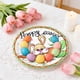 thumbnail image 4 of Platos de papel con forma de conejito y huevo de Pascua | 10 platos desechables para fiesta | Vajilla festiva de 23 cm para decoraciones y celebraciones navideñas, 4 of 6