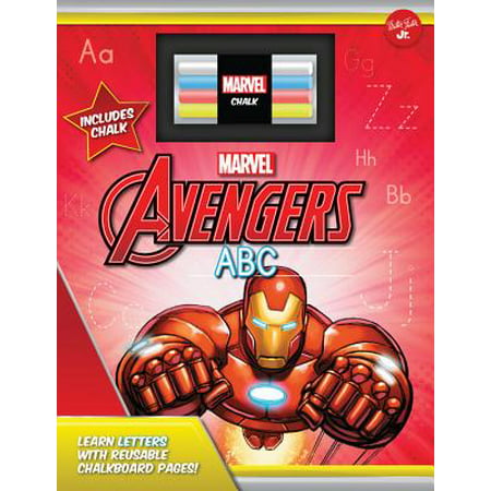 Marvel's Avengers Chalkboard ABC : Learn Letters with Reusable Chalkboard (Best Abc Learning App)