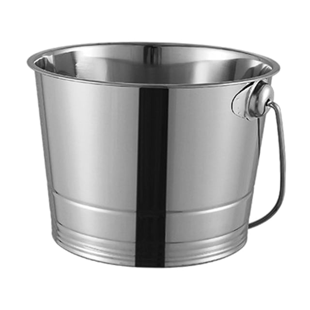 Xingzhi Seau à Glace en Acier Inoxydable Multiusage pour Restaurants Fêtes Réunions de Famille Argent 1000 ml