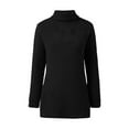 thumbnail image 6 of Elegant High Neck Solid Knit Pullover For Cozy Everyday Sweater Without, 6 of 9