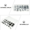 thumbnail image 2 of unbranded 225Pcs Round Snap Clip Retaining Rings Snap Black Spring Steel for DIY Enthusiasts, 2 of 4