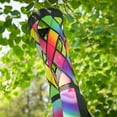 thumbnail image 2 of In the Breeze 5215 — Jewel Diagonal Weave 40" Windsock — Colorful Lattice Windsock with Color-Coordinated Tails, 2 of 7