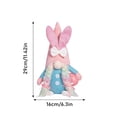 thumbnail image 2 of Easter Decorations Bunny Stuffed Doll Cute Rabbits Home Centerpiece for Festive Table, 2 of 6