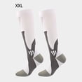 thumbnail image 3 of destyer Chaussettes de Football Confortables Respirantes Anti-Humidité Bas de Football Tube Moyen Extensible Sport Extérieur Escalade Randonnée Blanc>TTG, 3 of 8