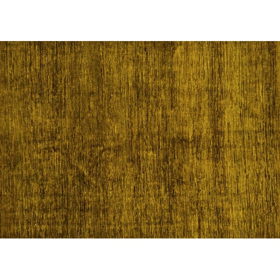 Ahgly Company Indoor Rectangle Abstract Yellow Modern Area Rugs, 2' x 3'