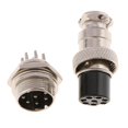 thumbnail image 2 of GX16-8pins Conector de aviación circular de montaje en panel de aleación de zinc Conector 10Pack, 2 of 8