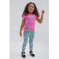 thumbnail image 2 of DreamWorks Trolls Poppy Toddler Girls T-Shirt and Capri Leggings Outfit Set Pink / Multicolor 5T, 2 of 5