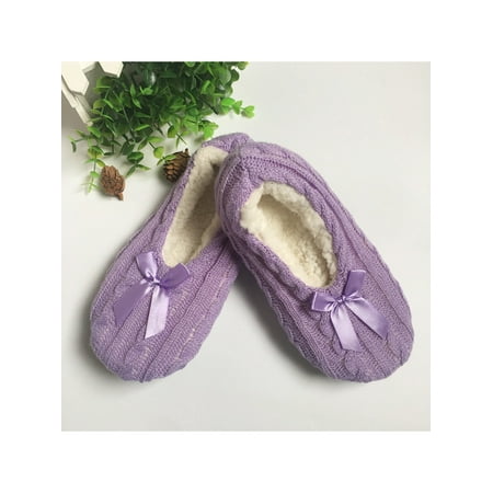 

1-2 Pair Womens Solid Color Slippers Comfortable House Bedroom Indoor Sock Shoes