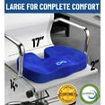 thumbnail image 3 of Everlasting Comfort Memory Foam Seat Cushion – Ergonomic U-Shaped Chair Pad for Tailbone Pain Relief, 3 of 10