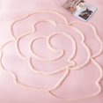 thumbnail image 3 of Duvet Cover Twin Size, Boho Tufted  2 Pieces Microfiber Floral pink Duvet Covers Set with Zipper Closure, Soft Breathable Floral Bedding Set for All Seasons(Pink, Twin,68"x90"), 3 of 8