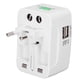 thumbnail image 3 of Adaptador De Corriente Internacional, Puertos USB Duales Adaptador De Viaje Universal De Máximo 1500 W De Bajo Consumo Para La Mayoría De Los Países, 3 of 7