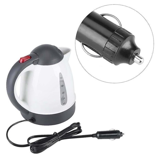 Bouilloire Lectrique De Voyage, Bouilloire Lectrique Pour Voiture En Acier Inoxydable Portatif De1000ml 24v Avec Une Tasse De Chauffage Pour Voiture E