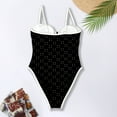 thumbnail image 5 of Sakmal Full Coverage Womens One Piece Swimsuits Bathing Suit Black Holiday Sweetheart Bthing Suit for Women L, 5 of 8