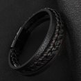 thumbnail image 4 of Men's and Women's Leather Bracelet with Magnetic Clasp Multi-Layer Braided Leather Men's Bracelet, 4 of 5