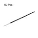 thumbnail image 3 of Uxcell 50pcs Pinceles de Detalle de Pintura 6mm Pincel de Pintura de Nylon para Pintura Acuarela Acrílica (0#), Negro, 3 of 7