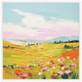 thumbnail image 5 of Kate and Laurel Colorful Meadow Landscape Framed Canvas Wall Art by The Creative Bunch Studio 22 x 22 Sylvie White, Whimsical, Landscapes, Nature, Flowers Art for Wall Decor, Living Room, Bedroom, 5 of 8