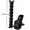 thumbnail image 2 of Montura de abrazadera flexible Jaws + agarre de brazo con collar de unión de 8 piezas Monopod para GoPro Hero11/10/9/8 Silver White Fusion Crosstour Campark Yi 2k New Apeman Tectectec Actio, 2 of 5