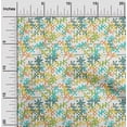thumbnail image 2 of oneOone Viscose Chiffon Forest Green Fabric Abstracts Sewing Material Print Fabric By The Yard 42 Inch Wide, 2 of 4