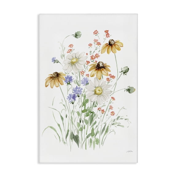 Stupell Industries Summer Garden Blooms Botanical & Floral Painting Gallery Wrapped Canvas Art Print Wall Art, 16 x 24