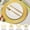 Gold, variant on Kalkiam 100-Pack Silver Charger Plates, 13" Round Plastic Trays for Weddings, Baby Showers, Catering, Fluted Edge Design Table Decor