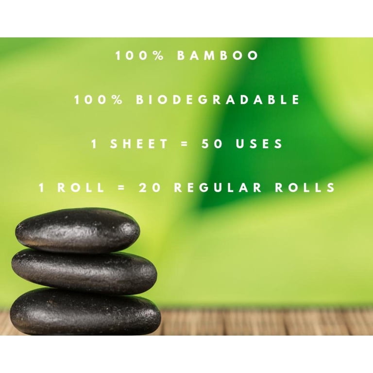 Ecozoi Bamboo Rayon Reusable Towels - 4 Pack, Equivalent To 80 Regular Paper Rolls