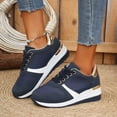 thumbnail image 2 of Sneakers for Women Fashionable Casual Platform With Lace Up Design For Comfortable Daily Wear, 2 of 6