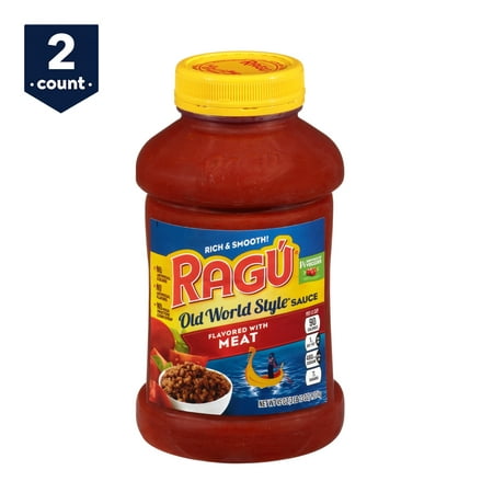 (2 Pack) Ragu Old World Style Traditional Meat Sauce 45 (The Best Spaghetti Meat Sauce)