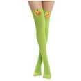thumbnail image 2 of Penkiiy Women Thigh High Socks Extra Long Cotton Knit Warm Thick Tall Long Boot Stockings Leg Warmers Green, 2 of 4