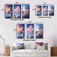 thumbnail image 4 of Designart "Celestial Beauty Muted Pink and Blue Sky III" Landscape & Nature Wall Art Set Of 3 - Pink Sky Gallery Wall Set For Home Decor, 4 of 7