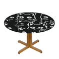 thumbnail image 3 of Orinice Cute Cat Round Table Cover Stain Resistant Washable Indoor Outdoor Tablecloth Kitchen Dining Wedding Parties Waterproof 100% Polyester Mother's Day 38-42, 3 of 8