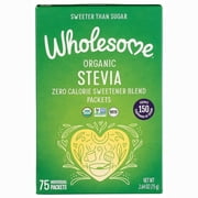 Wholesome! Organic Stevia, Zero Calorie Sweetener Blend, 75 Packets