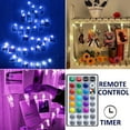 thumbnail image 6 of Solhice Photo Clips String Lights Color Changing 20 LEDs, 10ft RGB Hanging Pictures Wall Lights for Teen Girls Room Decor, Indoor Bedroom Lights with USB Powered and Remote, Gifts for Teenage Girls, 6 of 6