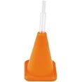thumbnail image 1 of Gobelets Réutilisables en Plastique en Forme de Cône Orange pour Fête de Construction avec Pailles - (Lot de 8) Orange Orange, 1 of 2