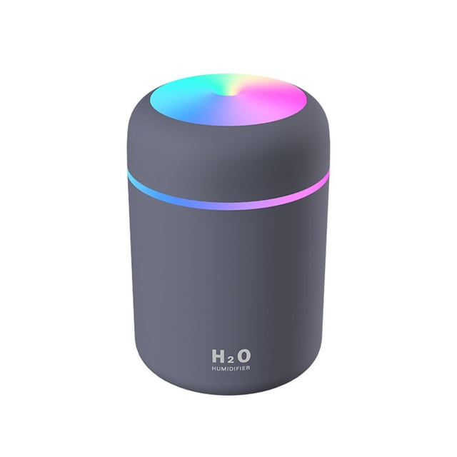 Humidificateur d'Air 300ml USB Petit Portable Éclairage Ambiant Coloré Continu/intermittent