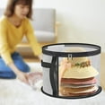 thumbnail image 4 of Round Hat Storage Bucket with Handle Hat Box New Hat Travel Hot Storage, 4 of 8